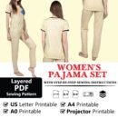 Pajama PDF Sewing Pattern