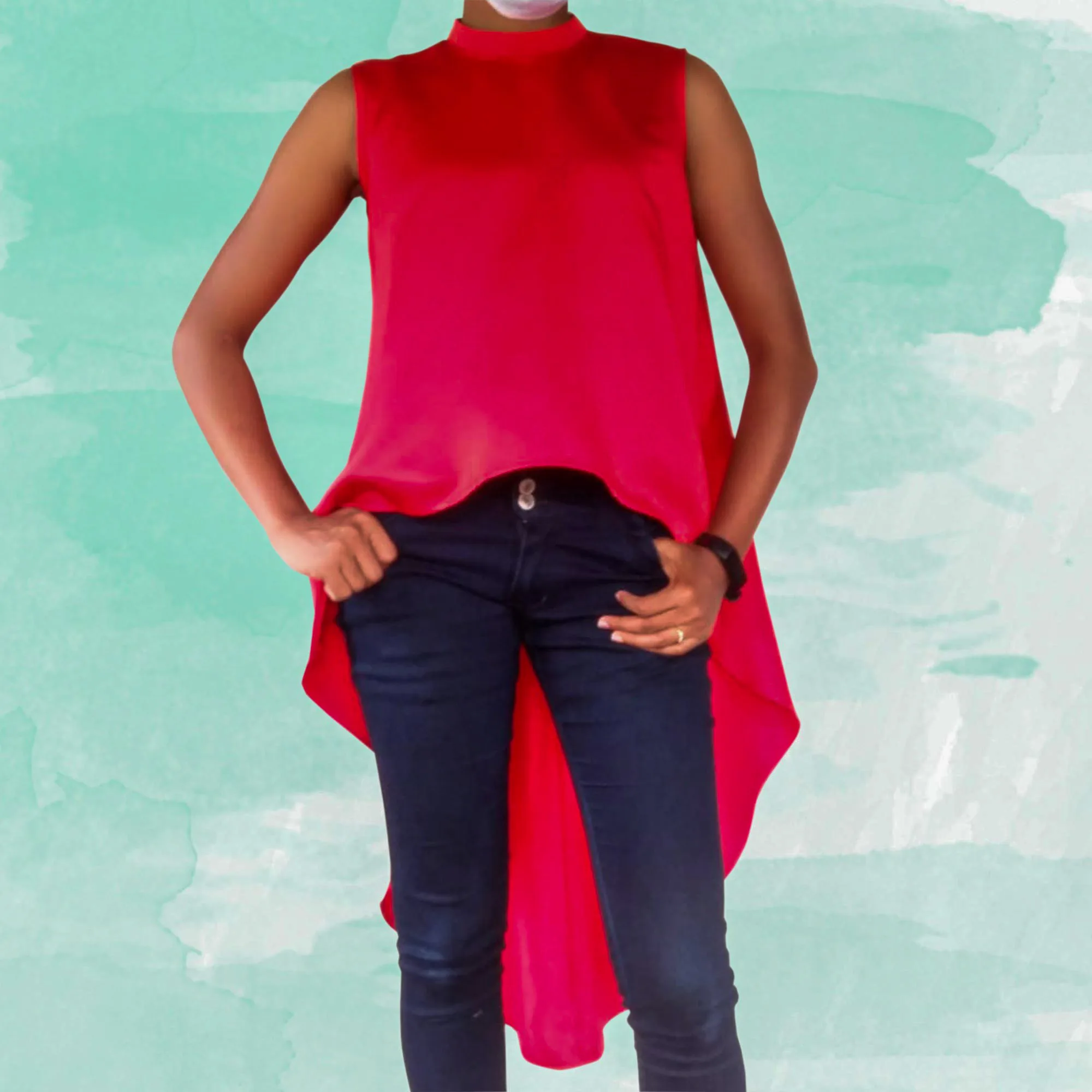 Asymmetrical Hem Dress Pdf Sewing Pattern - Image 3