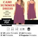 Summer Dress PDF sewing Pattern
