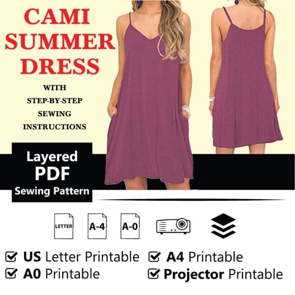 Summer Dress PDF sewing Pattern