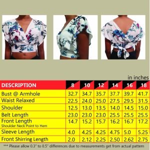 Tie-back Crop Blouse Pdf Pattern