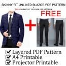 Male Suit Set PDF Sewing Pattern