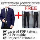 Male Suit Set PDF Sewing Pattern