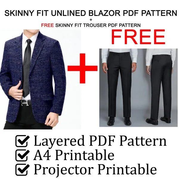 Male Suit Set PDF Sewing Pattern