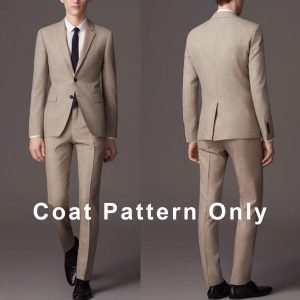 Downloadable PDF Sewing Pattern for a Classic Men's Blazer with Notch Lapel