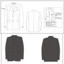 Professional Men's Blazer PDF Sewing Pattern with Notch Lapel | Coat Patterns | Jacket Patterns Instant Download