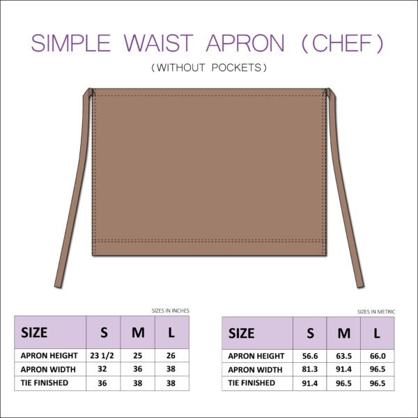 Simple Waist Apron PDF Sewing Pattern