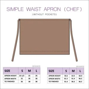 Waist Apron PDF Sewing Pattern Free