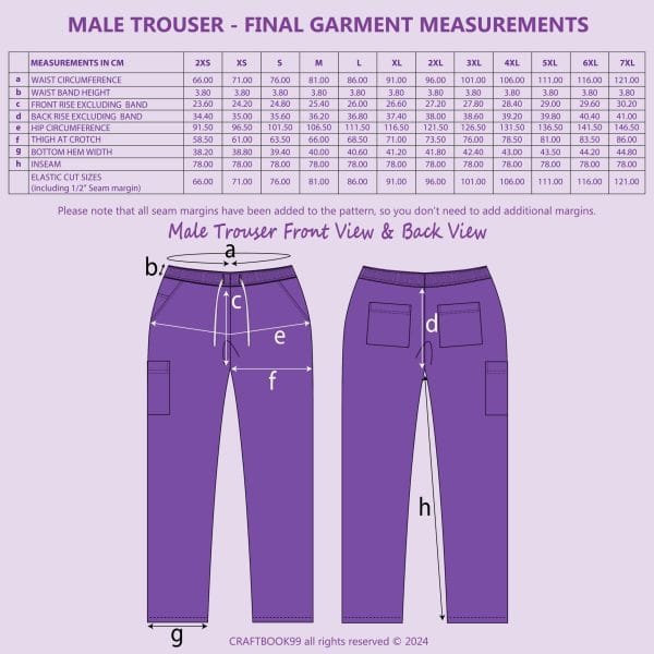 Male Scrub Set PDF Sewing Pattern - Image 5