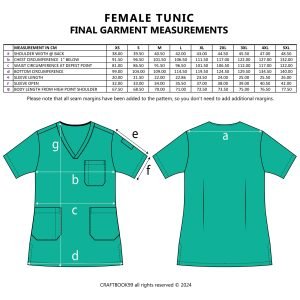 Female Scrub Set PDF Sewing Pattern