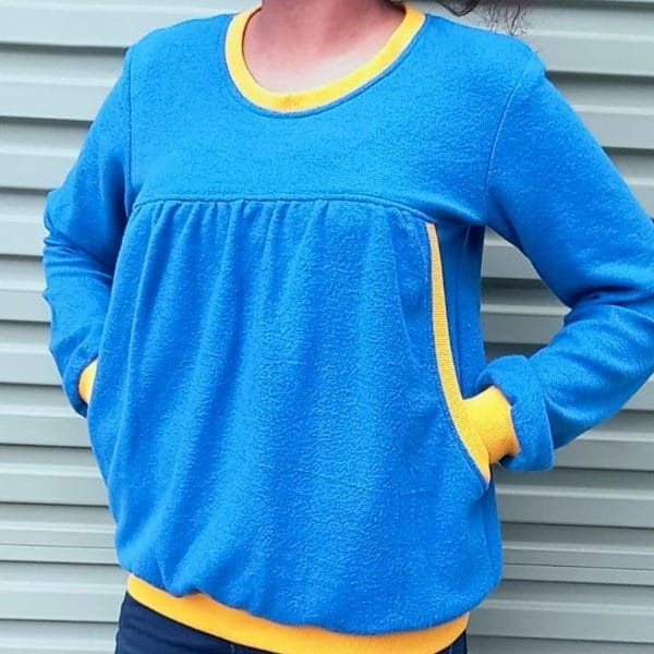 Sweatshirt Lounger Top PDF Sewing Pattern