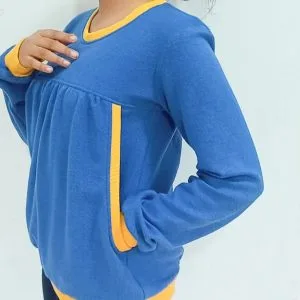 Sweatshirt Lounger Top PDF Sewing Pattern