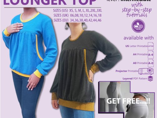 Sweatshirt Lounger Top-MAIN IMAGE