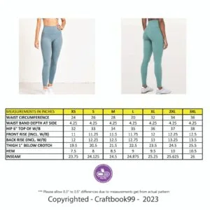 Leggings PDF Pattern for Women