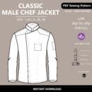 Classic Chef Jacket PDF Sewing Pattern