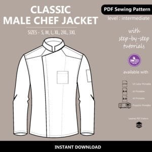 Classic Chef Jacket PDF Sewing Pattern