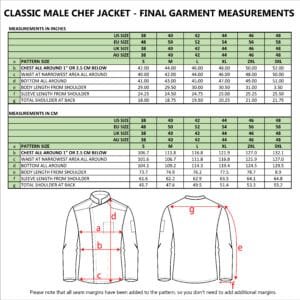 Classic Chef Jacket PDF Sewing Pattern