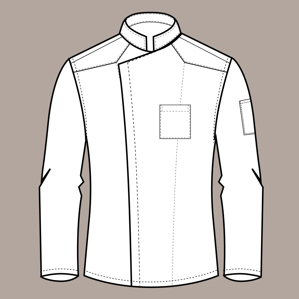 Classic Chef Jacket PDF Sewing Pattern - Image 2