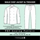 Mens Chef Jacket and Trouser Sewing Pattern