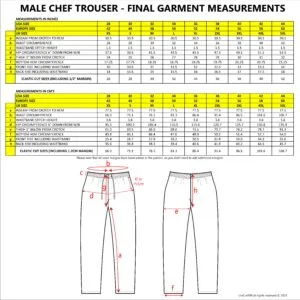 Mens Chef Jacket and Trouser Sewing Pattern