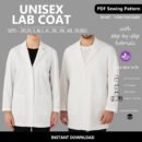 Unisex Lab Coat PDF Sewing Pattern